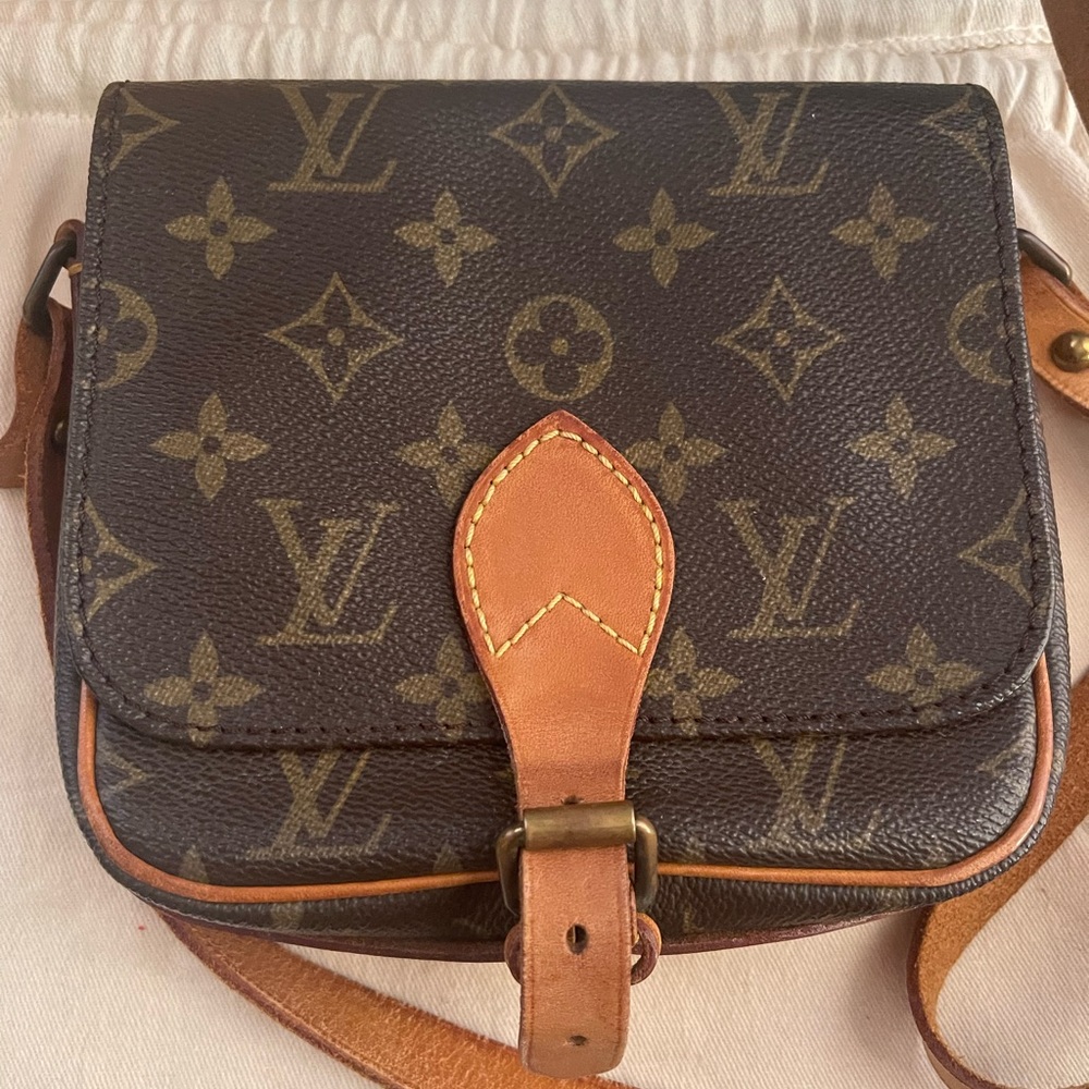 Louis Vuitton LV Shoulder Bag Cartouchiere PM Brown Monogram